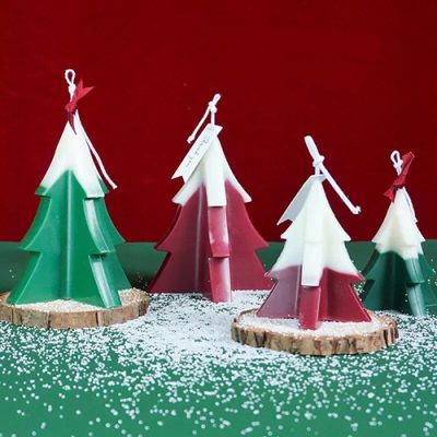 Noel Çam Ağacı Silikon Mum Kalıbı