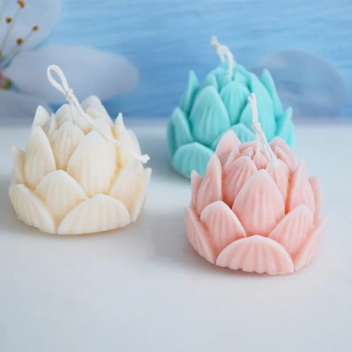 Lotus Çiçeği Silikon Mum Kalıbı