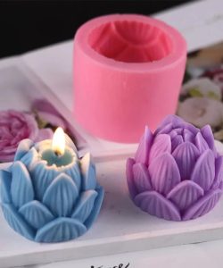 Lotus Çiçeği Silikon Mum Kalıbı